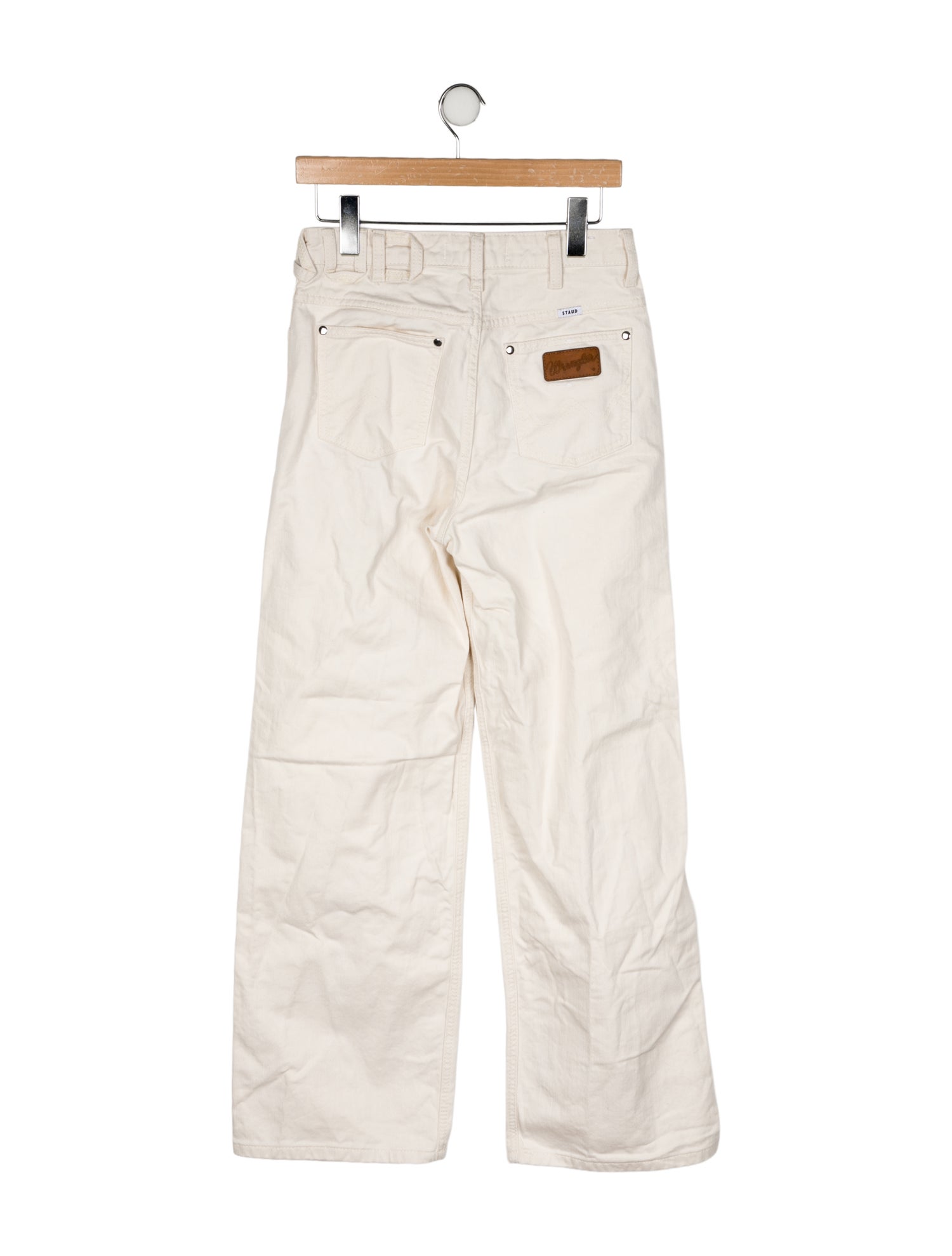Staud + Wrangler High-Rise Wide Leg Jeans