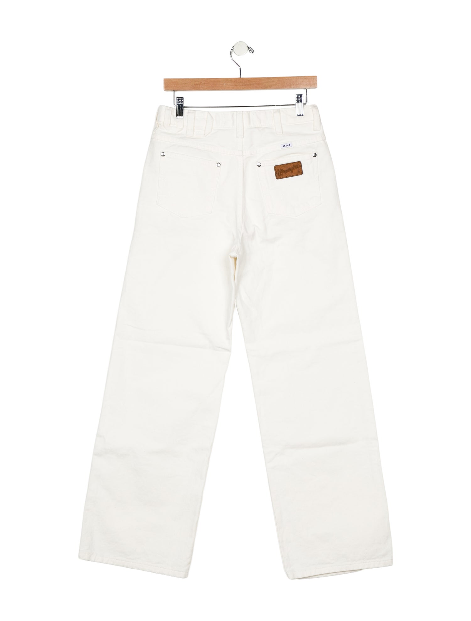 Staud + Wrangler High-Rise Wide Leg Jeans
