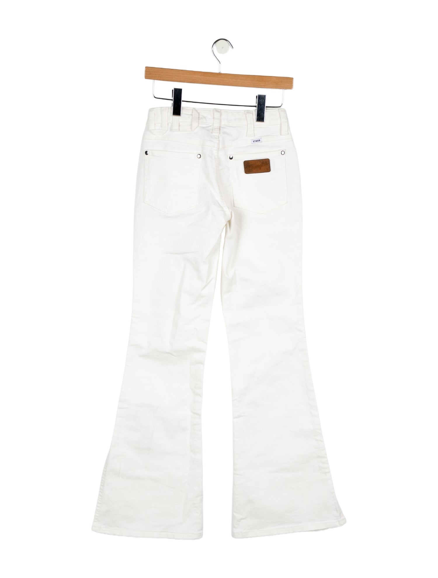 Staud + Wrangler Mid-Rise Wide Leg Jeans
