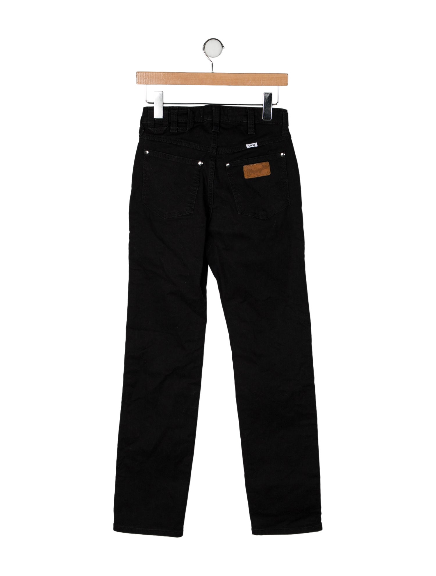 Staud + Wrangler High-Rise Straight Leg Jeans