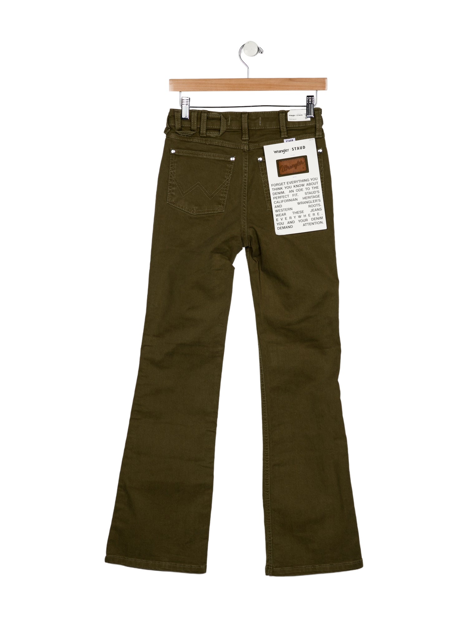 Staud + Wrangler High-Rise Flared Jeans w/ Tags