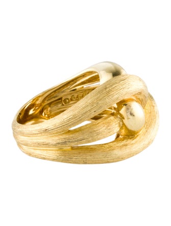 Henry Dunay 18K Textured Knot Cocktail Ring