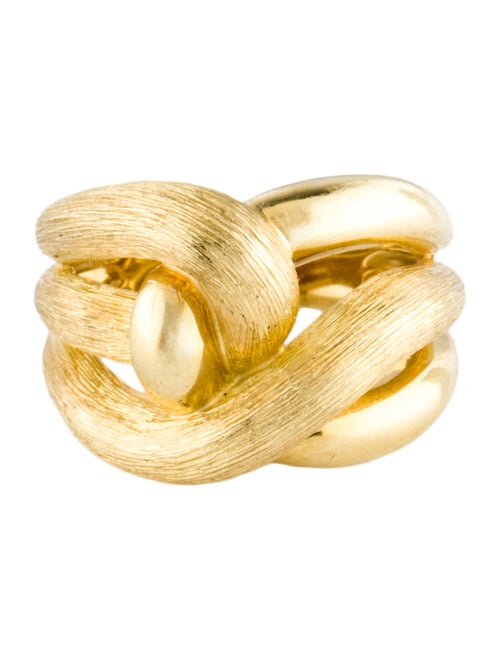 Henry Dunay 18K Textured Knot Cocktail Ring