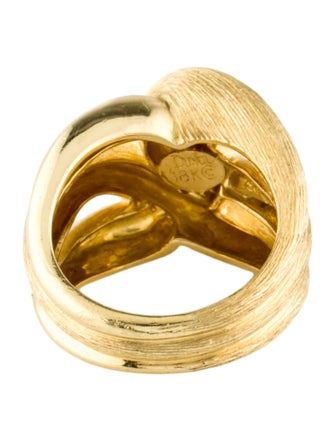 Henry Dunay 18K Textured Knot Cocktail Ring