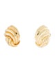 Henry Dunay 18K Hammered Clip-On Earrings