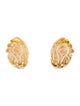 Henry Dunay 18K Hammered Clip-On Earrings