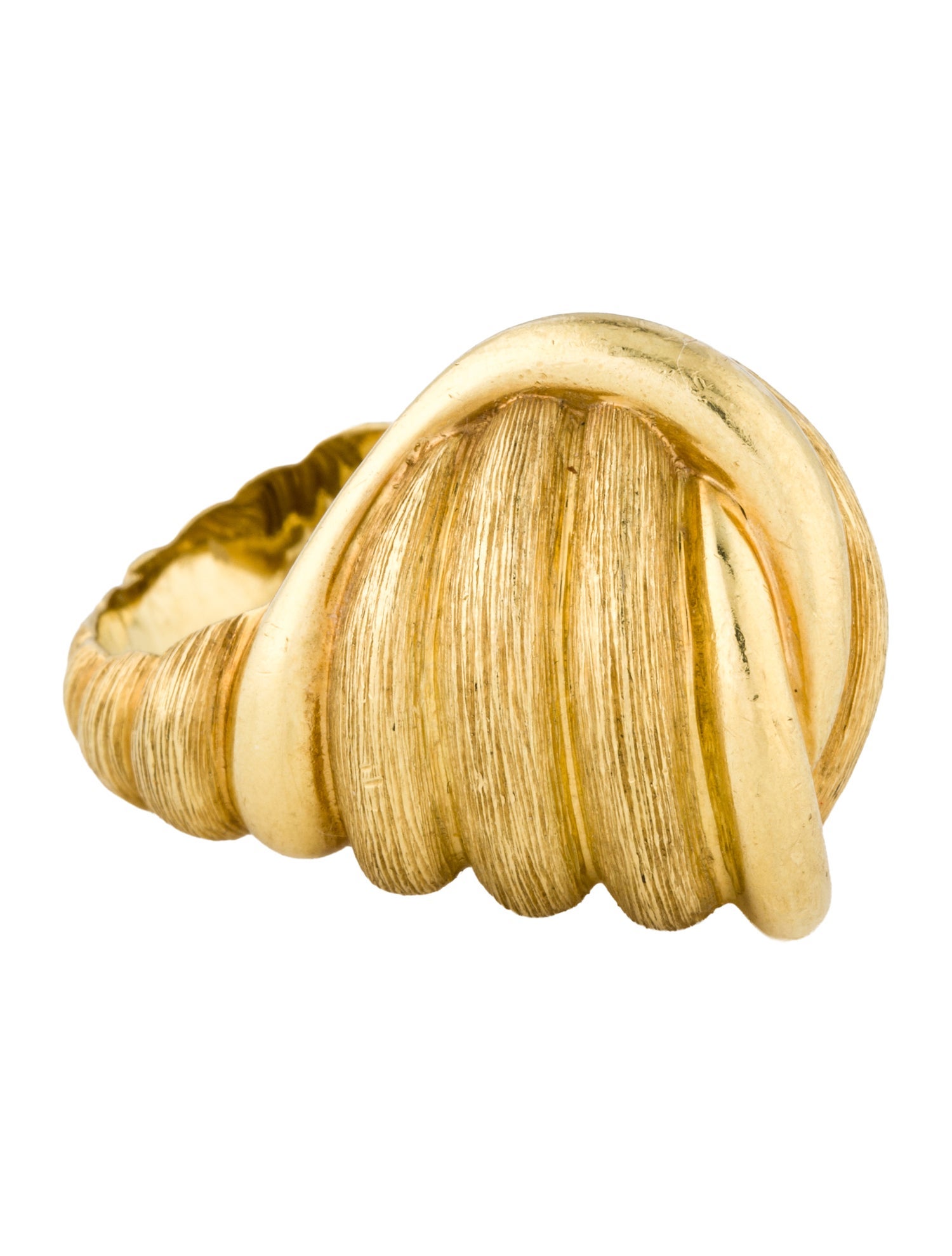 Henry Dunay 18K Textured Knot Cocktail Ring