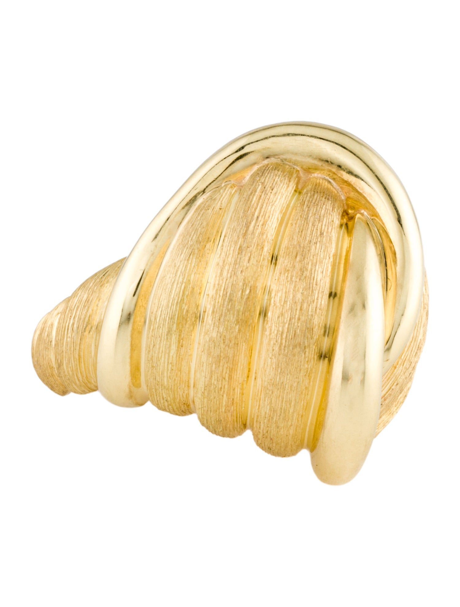 Henry Dunay 18K Textured Knot Cocktail Ring