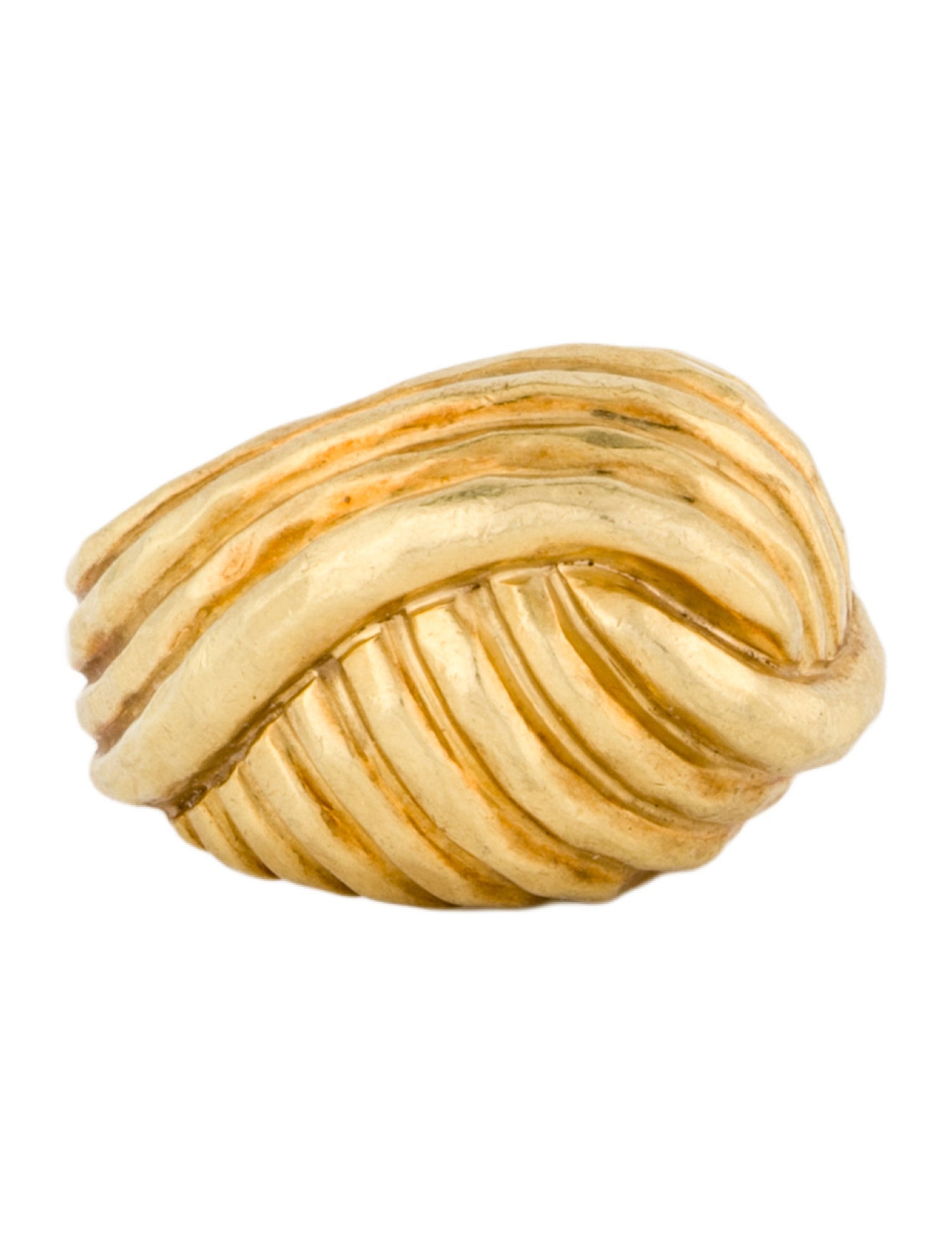 Henry Dunay 18K Textured Knot Cocktail Ring