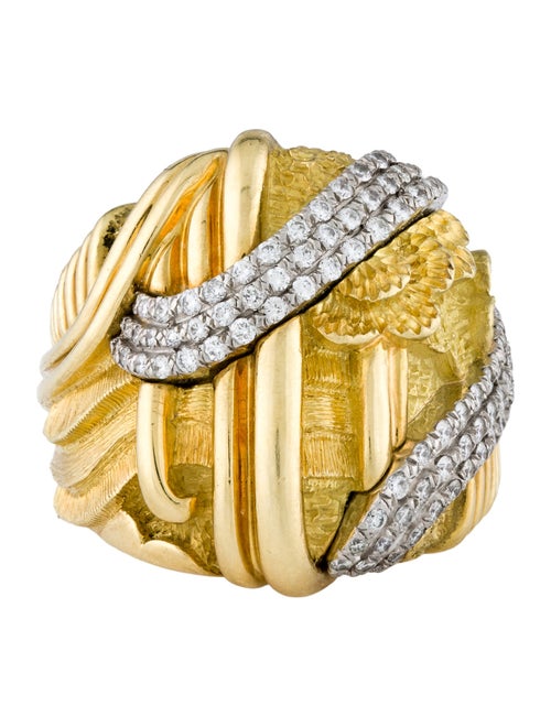 Henry Dunay 18K Diamond Cocktail RIng