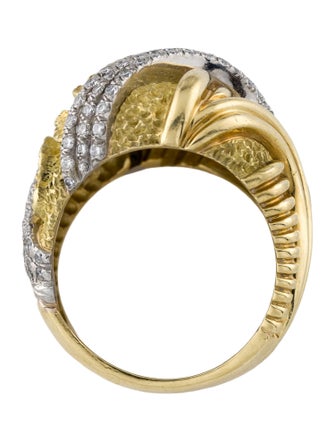 Henry Dunay 18K Diamond Cocktail RIng