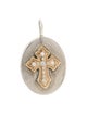 Heather B. Moore Diamond Oval Cross Charm