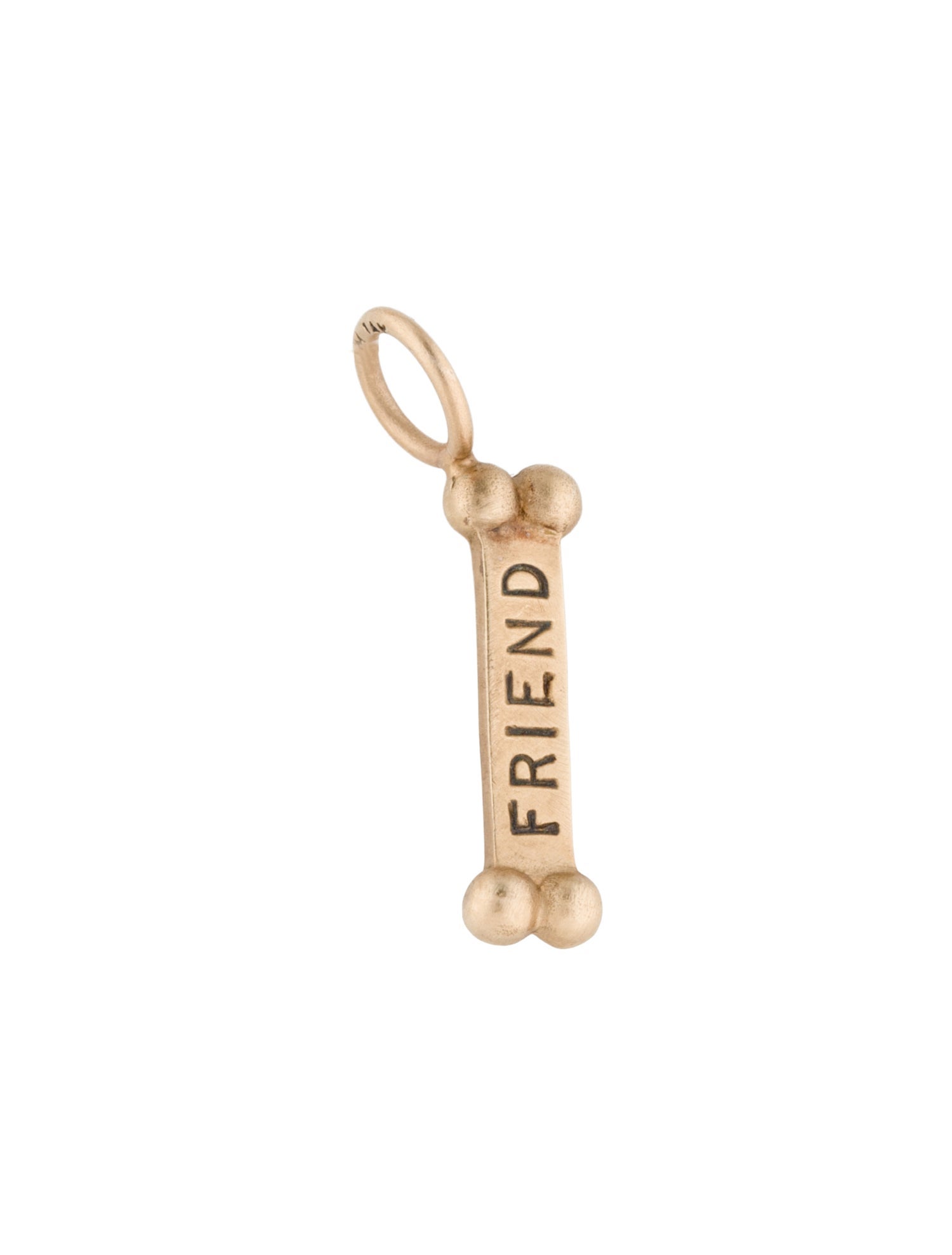 Heather B. Moore 14K Dog Bone Pendant