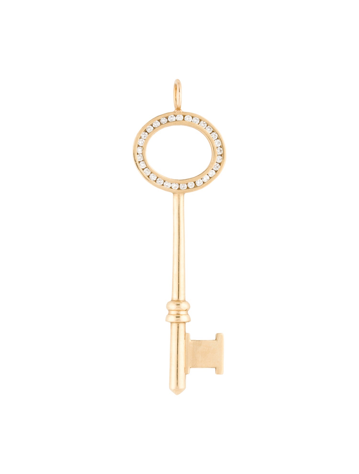 Heather B. Moore 14K Diamond Key Pendant