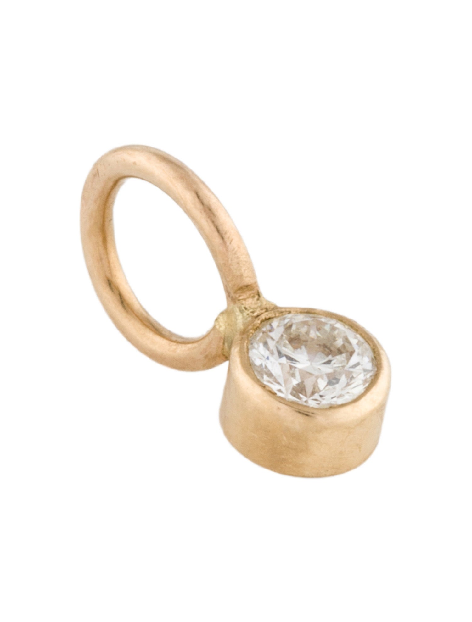 Heather B. Moore 14K Diamond Bezel Pendant