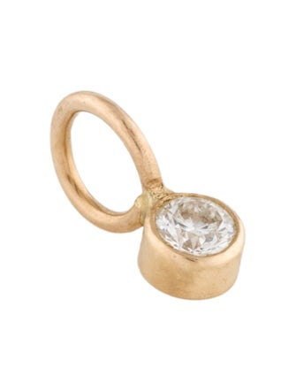 Heather B. Moore 14K Diamond Bezel Pendant