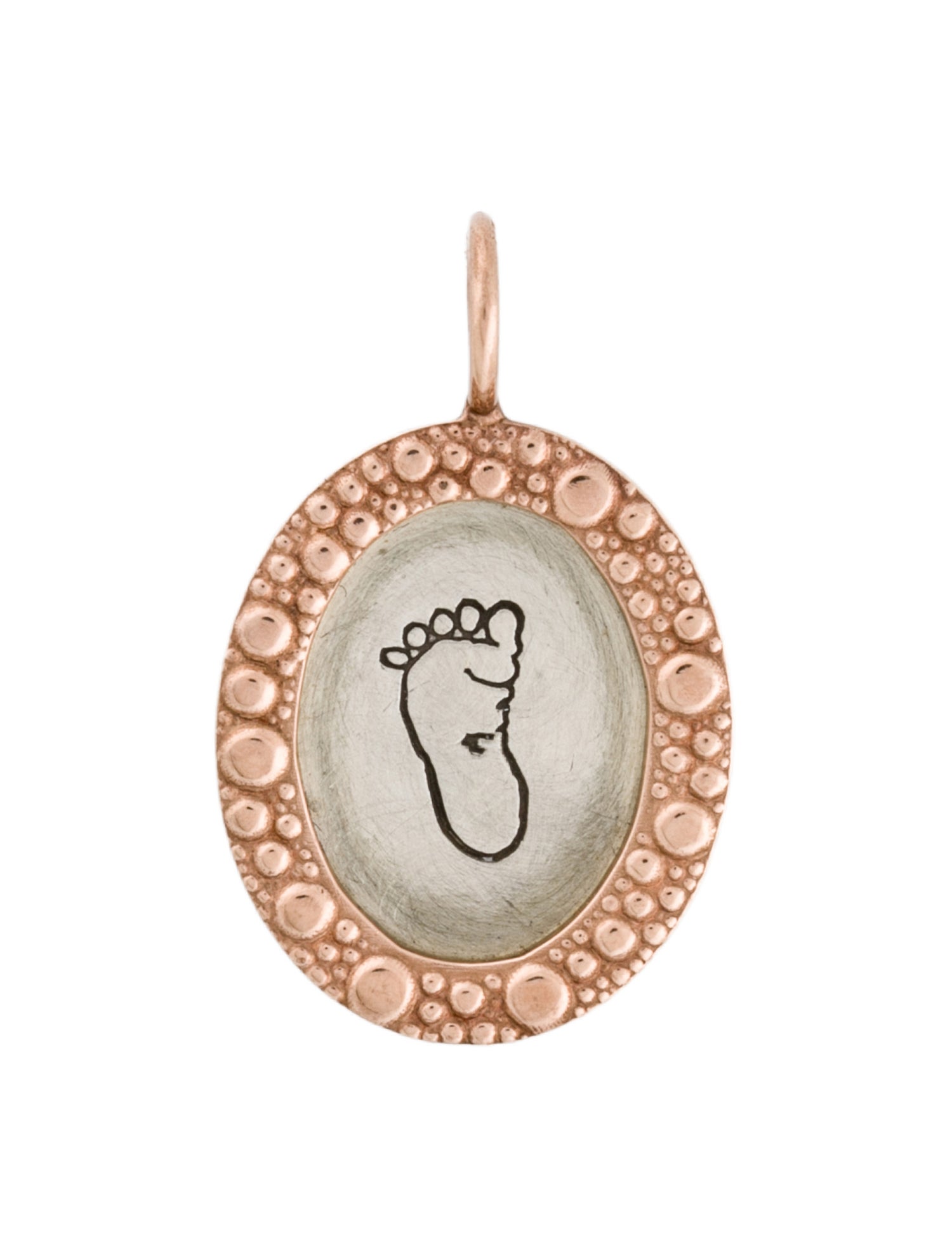 Heather B. Moore Two-Tone Baby Feet Charm