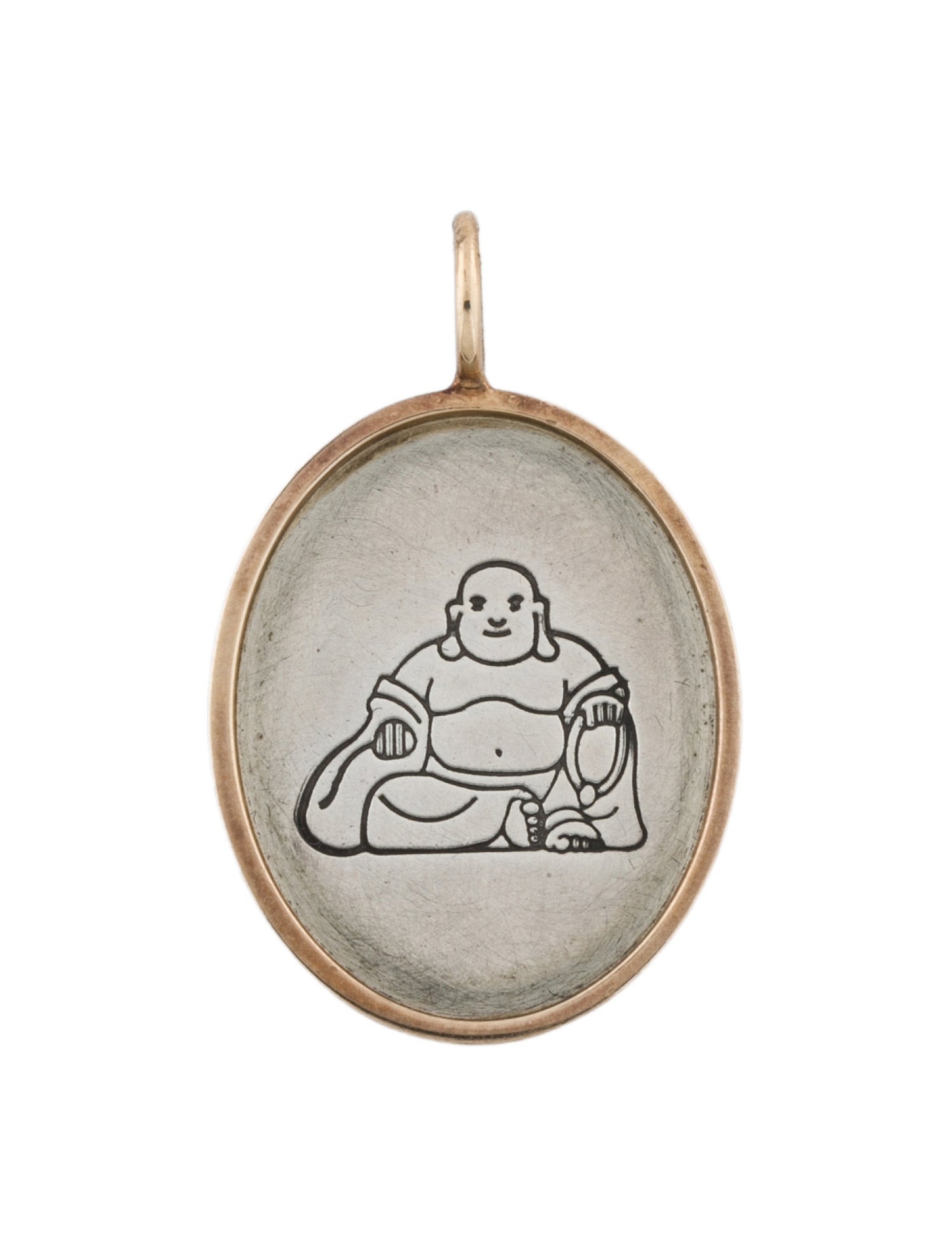 Heather B. Moore Two-Tone Buddha Charm