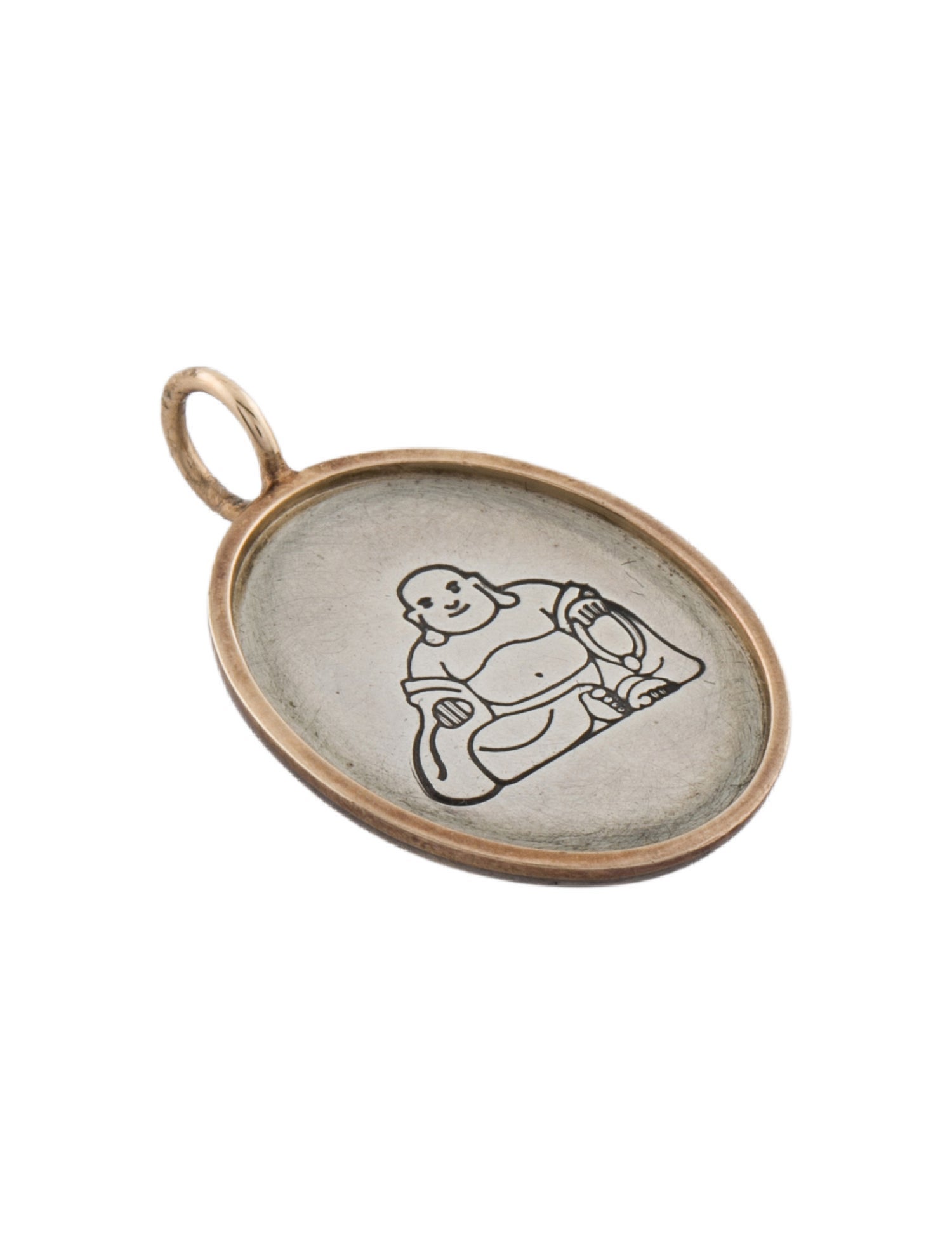 Heather B. Moore Two-Tone Buddha Charm