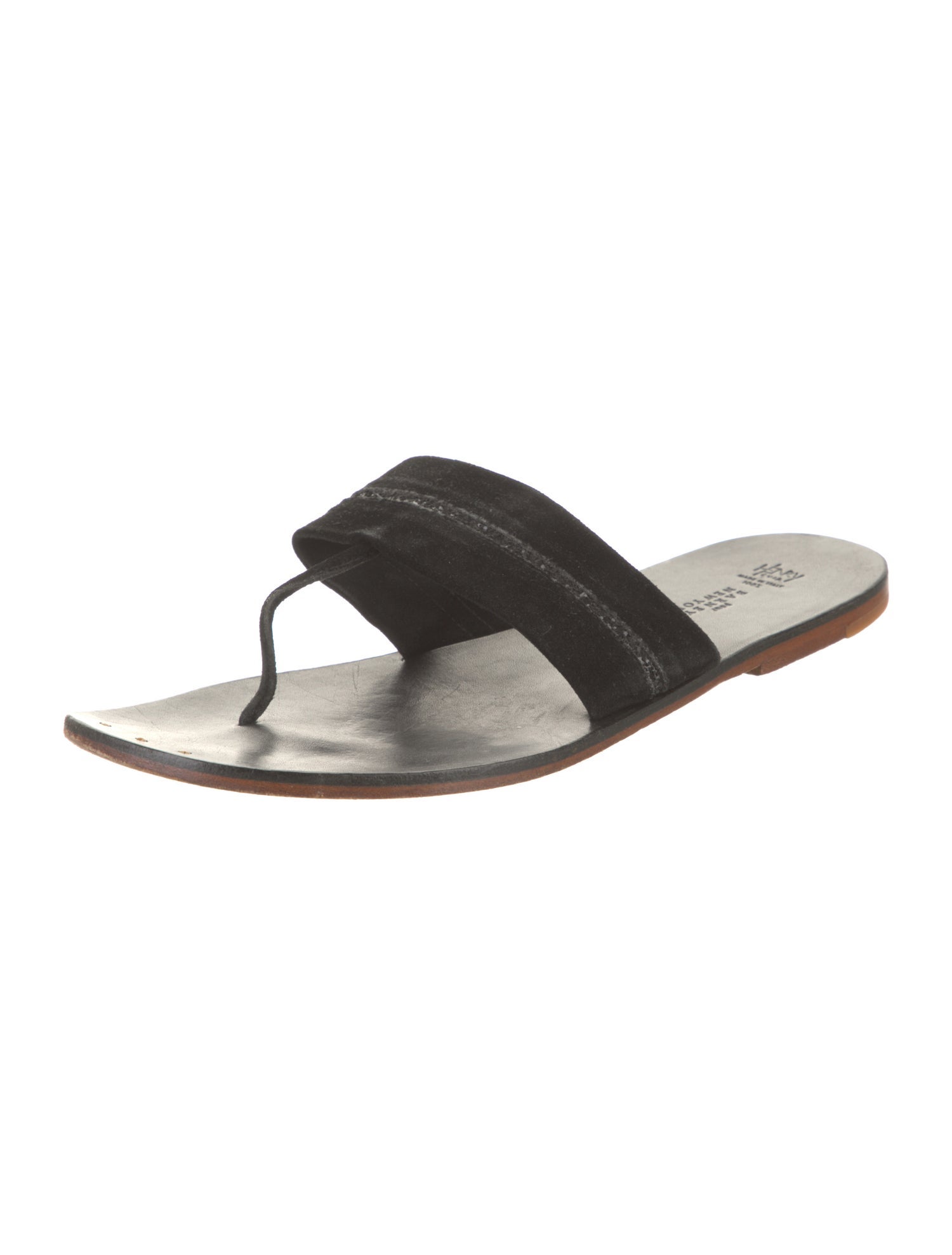 Henry Cuir Suede Glitter Accents Flip Flops