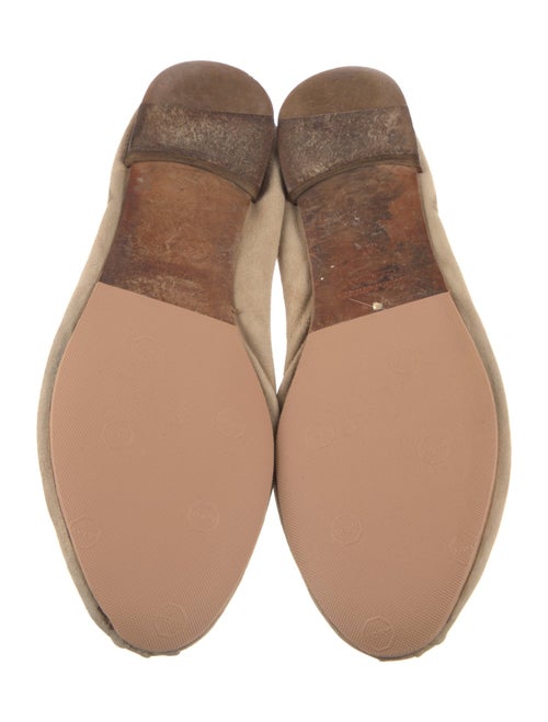 Henry Cuir Suede Beaded Accents Ballet Flats