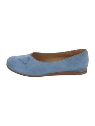 Henry Cuir Suede Embroidered Accent Flats