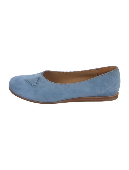Henry Cuir Suede Embroidered Accent Flats