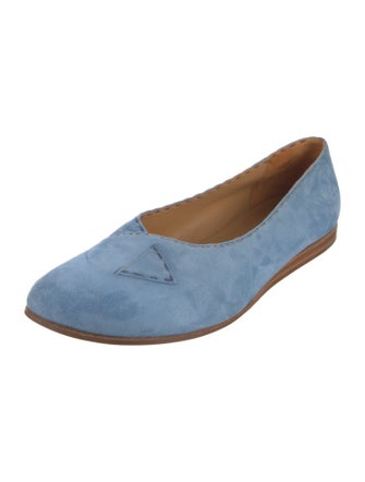 Henry Cuir Suede Embroidered Accent Flats