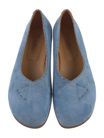 Henry Cuir Suede Embroidered Accent Flats