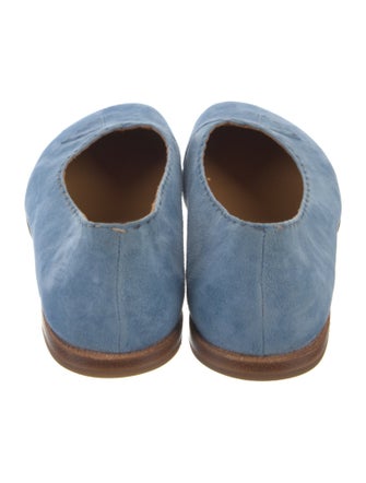 Henry Cuir Suede Embroidered Accent Flats