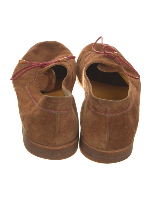 Henry Cuir Suede Leather Trim Embellishment Moccasins