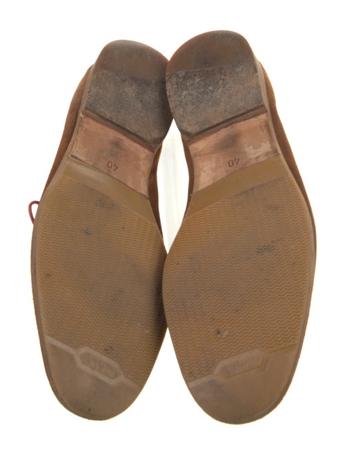 Henry Cuir Suede Leather Trim Embellishment Moccasins