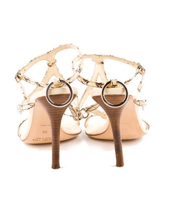 Helmut Lang Snakeskin Sandals