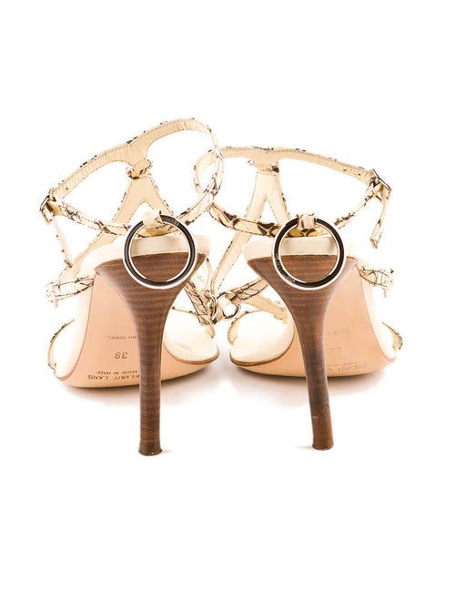Helmut Lang Snakeskin Sandals