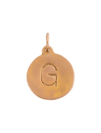 Helen Ficalora 14K 'G' Charm Pendant