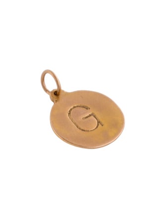 Helen Ficalora 14K 'G' Charm Pendant
