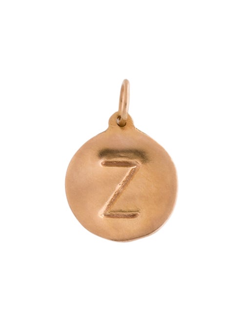 Helen Ficalora 14K 'Z' Circle Charm Pendant