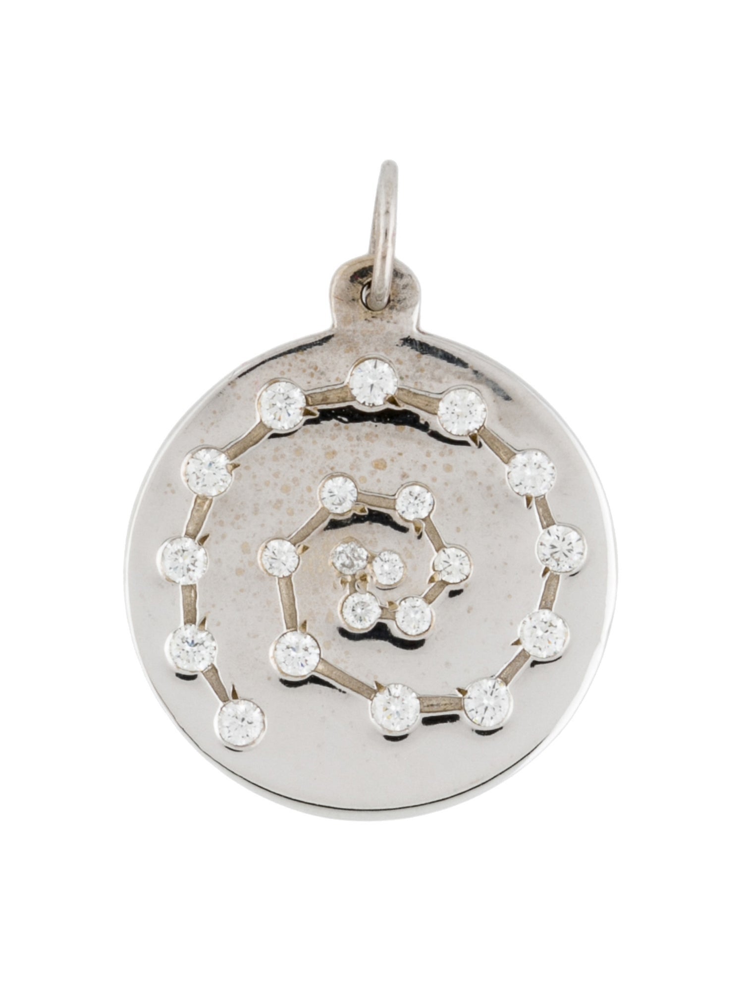 Helen Ficalora 14K Diamond Spiral Charm