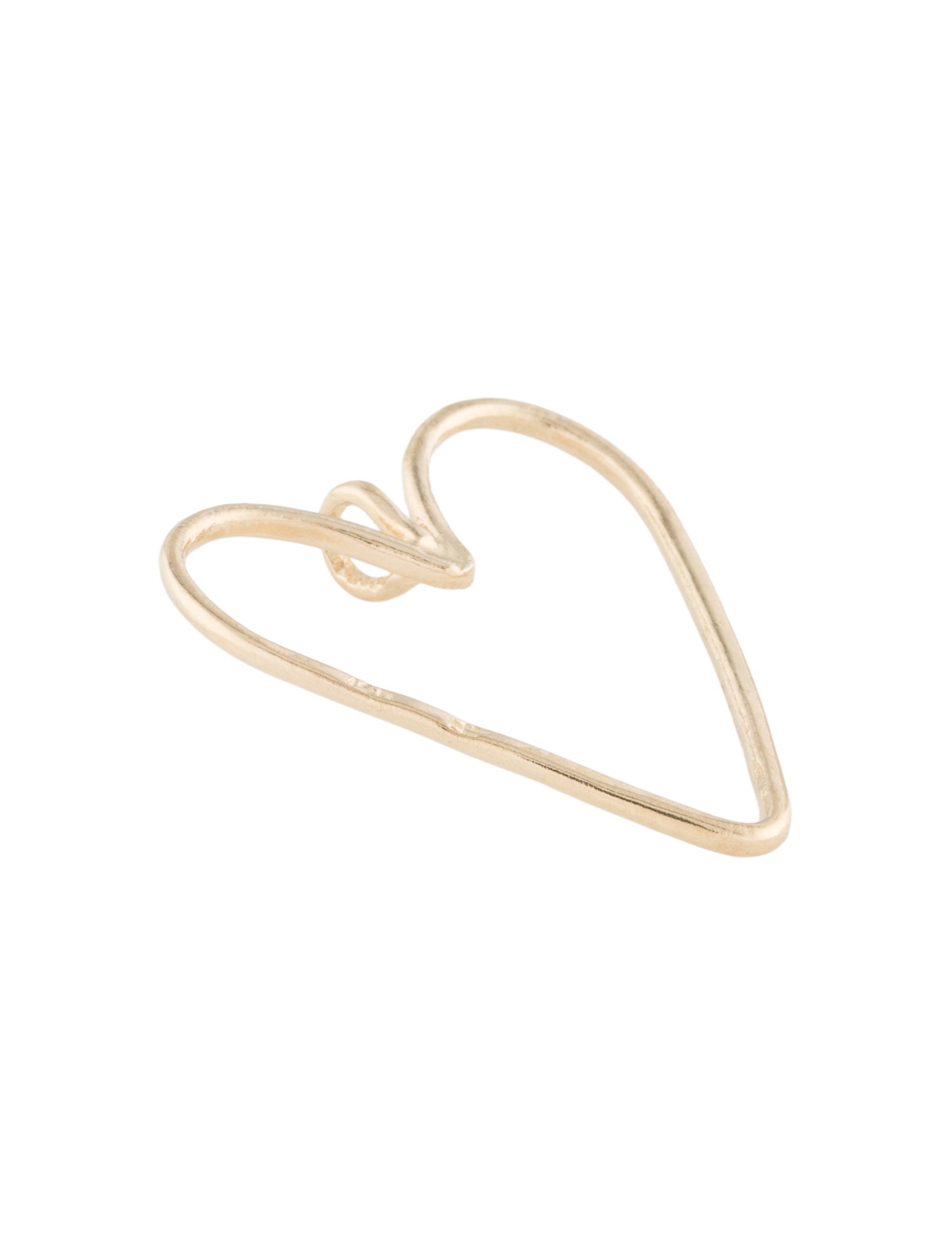Helen Ficalora 14K Large Wire Heart Pendant