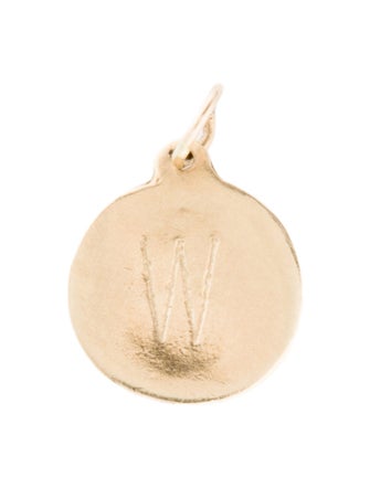Helen Ficalora 14K Initial 'W' Charm Pendant