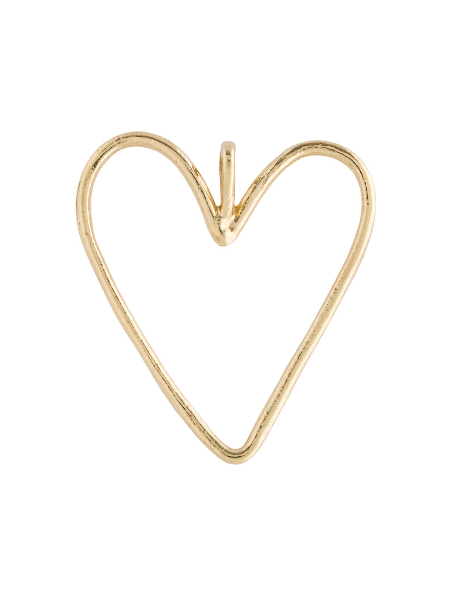 Helen Ficalora 14K Large Wire Heart Pendant