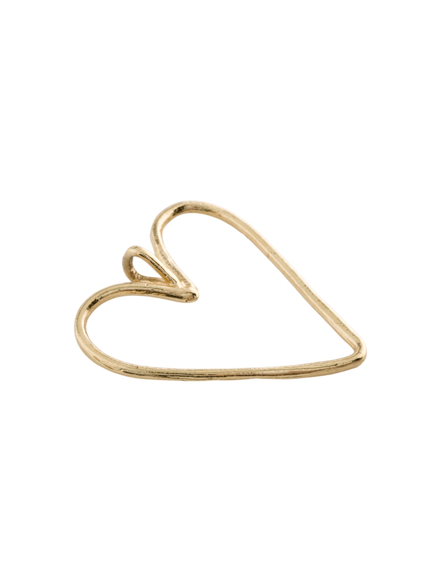 Helen Ficalora 14K Large Wire Heart Pendant