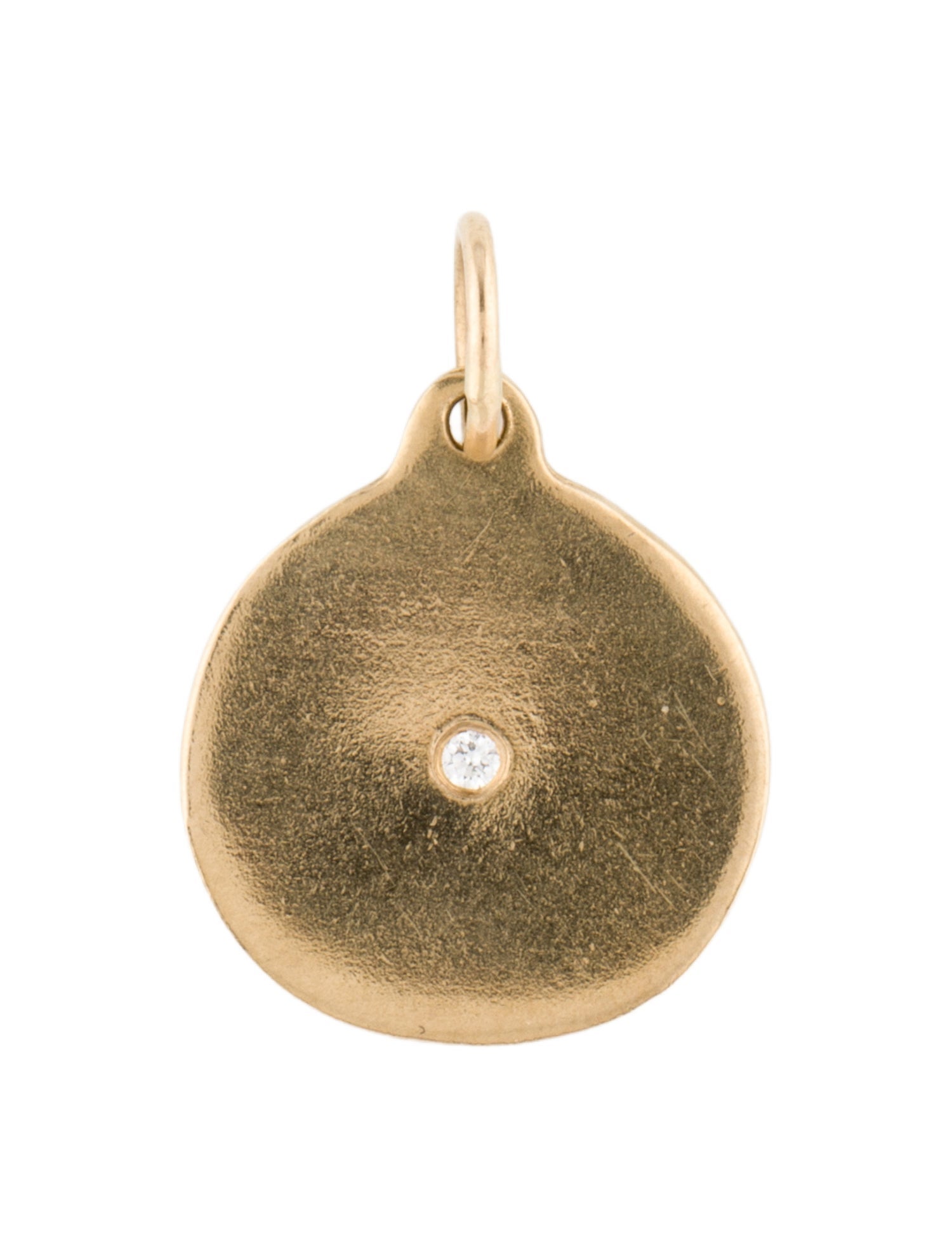 Helen Ficalora 14K Diamond Disc Charm