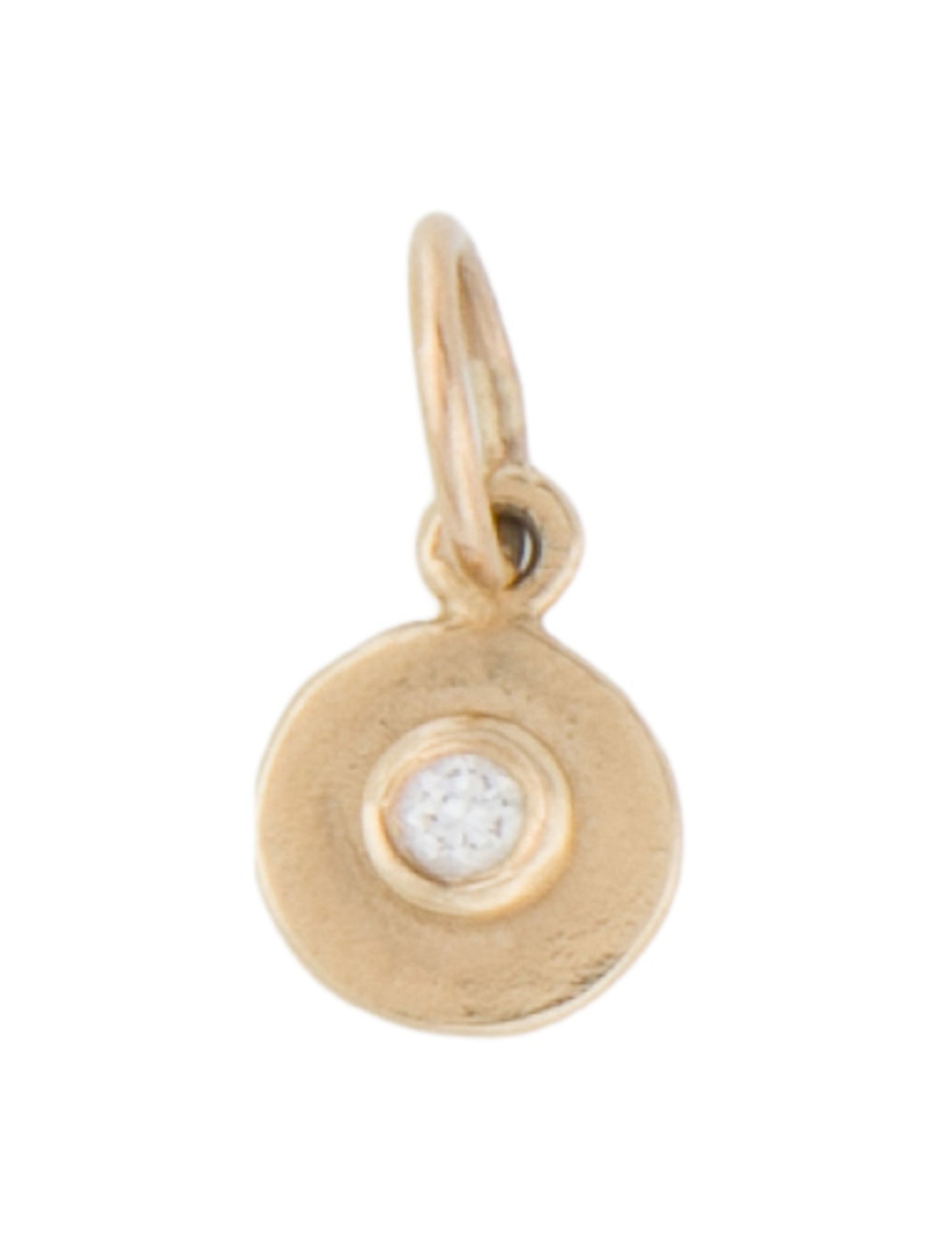 Helen Ficalora 14K Diamond Disk Charm