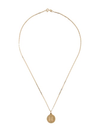 Helen Ficalora 14K "H" Alphabet Pendant Necklace