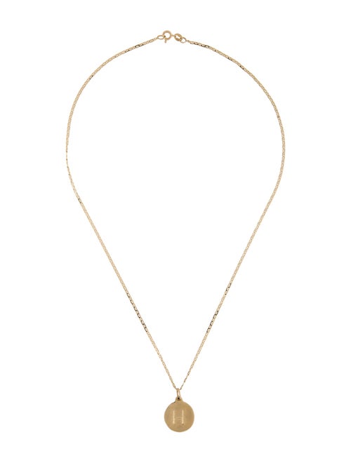 Helen Ficalora 14K "H" Alphabet Pendant Necklace