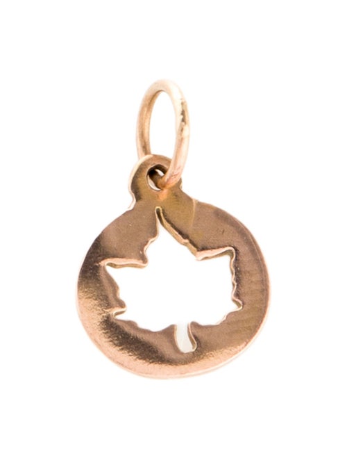 Helen Ficalora 14K Small Maple Leaf Cutout Charm