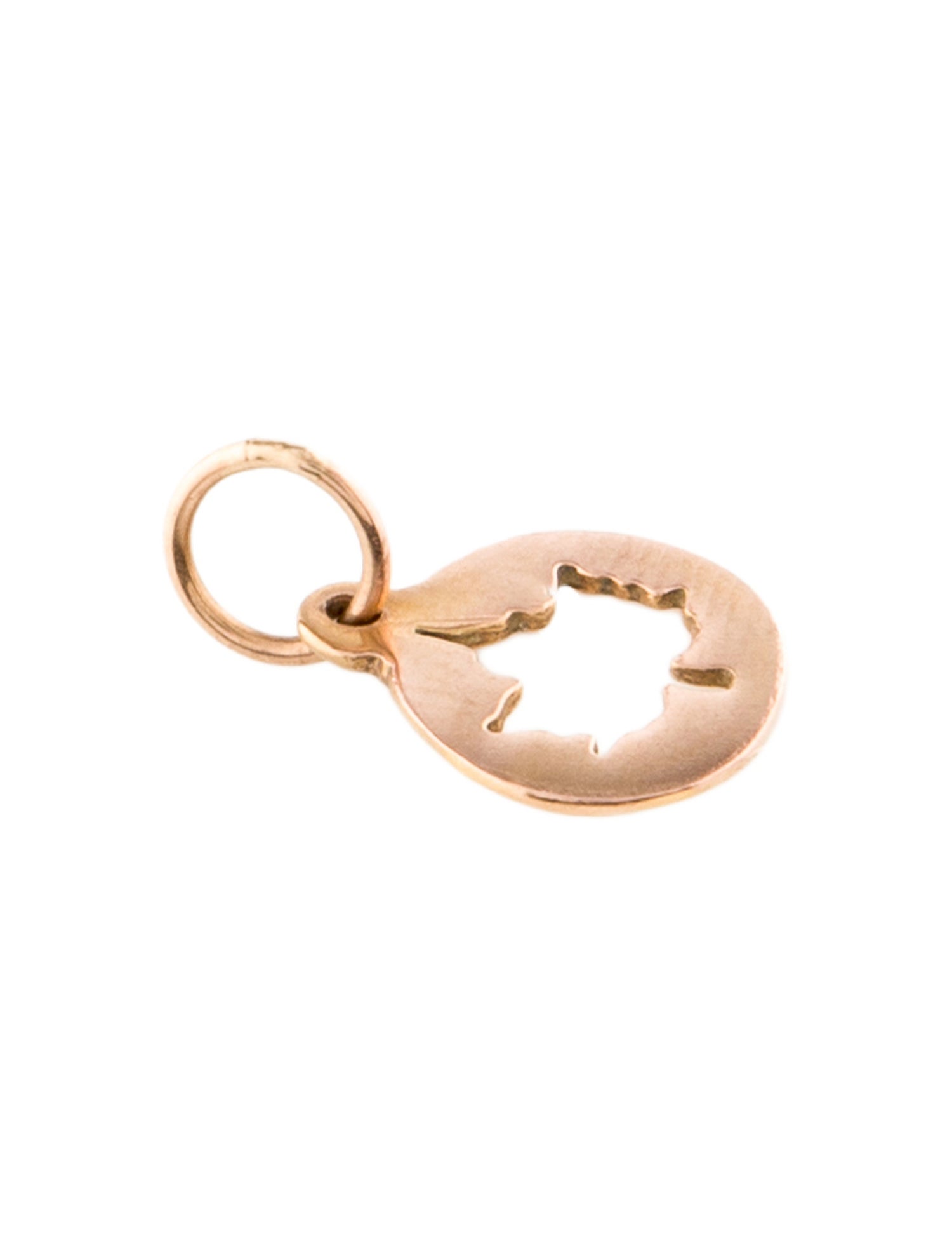 Helen Ficalora 14K Small Maple Leaf Cutout Charm