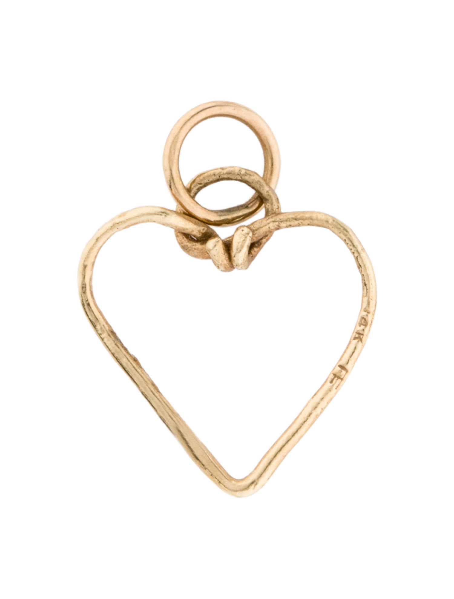 Helen Ficalora 14K Medium Wire Heart Charm