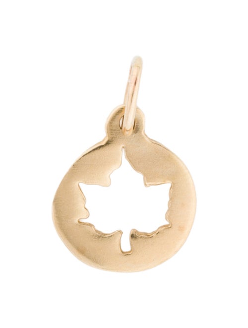 Helen Ficalora 14K Small Maple Leaf Cutout Charm
